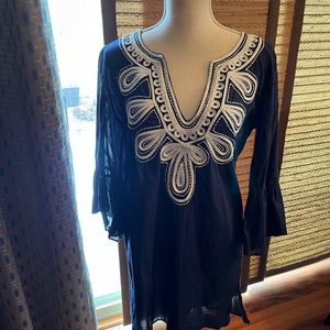 Lilly Pulitzer Navy Beach cover up.